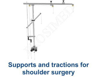 Supports and tractions for shoulder surgery