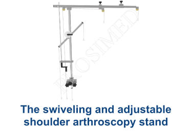 The swiveling and adjustable shoulder arthroscopy stand