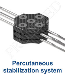 Percutaneous stabilization system