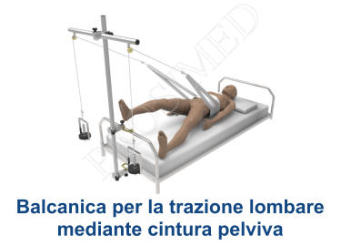 Balcanica per la trazione lombare mediante cintura pelviva